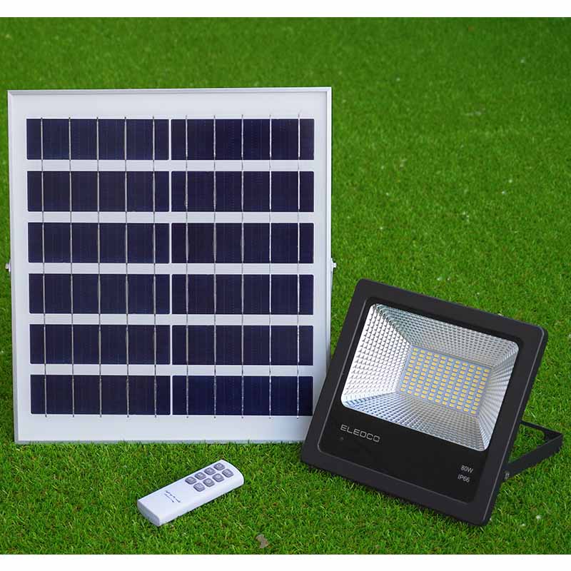 GEREVISEERD: Solar LED schijnwerper 80W, neutraal wit 4000K