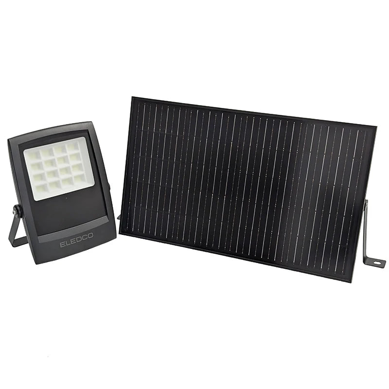 Solar LED schijnwerper 200W All-Black Pro MAX met bewegingssensor – 3000K / 6000K