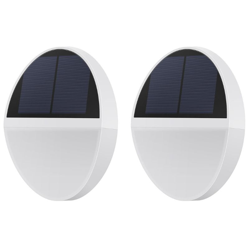 Witte Solar Wandlamp met Bewegingssensor