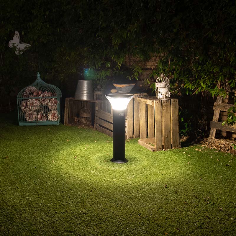 Solar LED-buitenlamp (bollard), 3 lichtkleuren, hoogte 60 cm (beschikbaar vanaf april 2026)