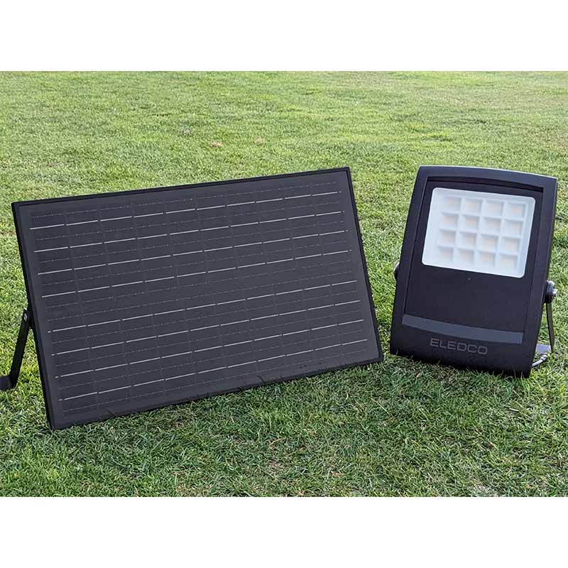 Solar LED schijnwerper 150W All-Black PRO met bewegingssensor – 3000K / 6000K